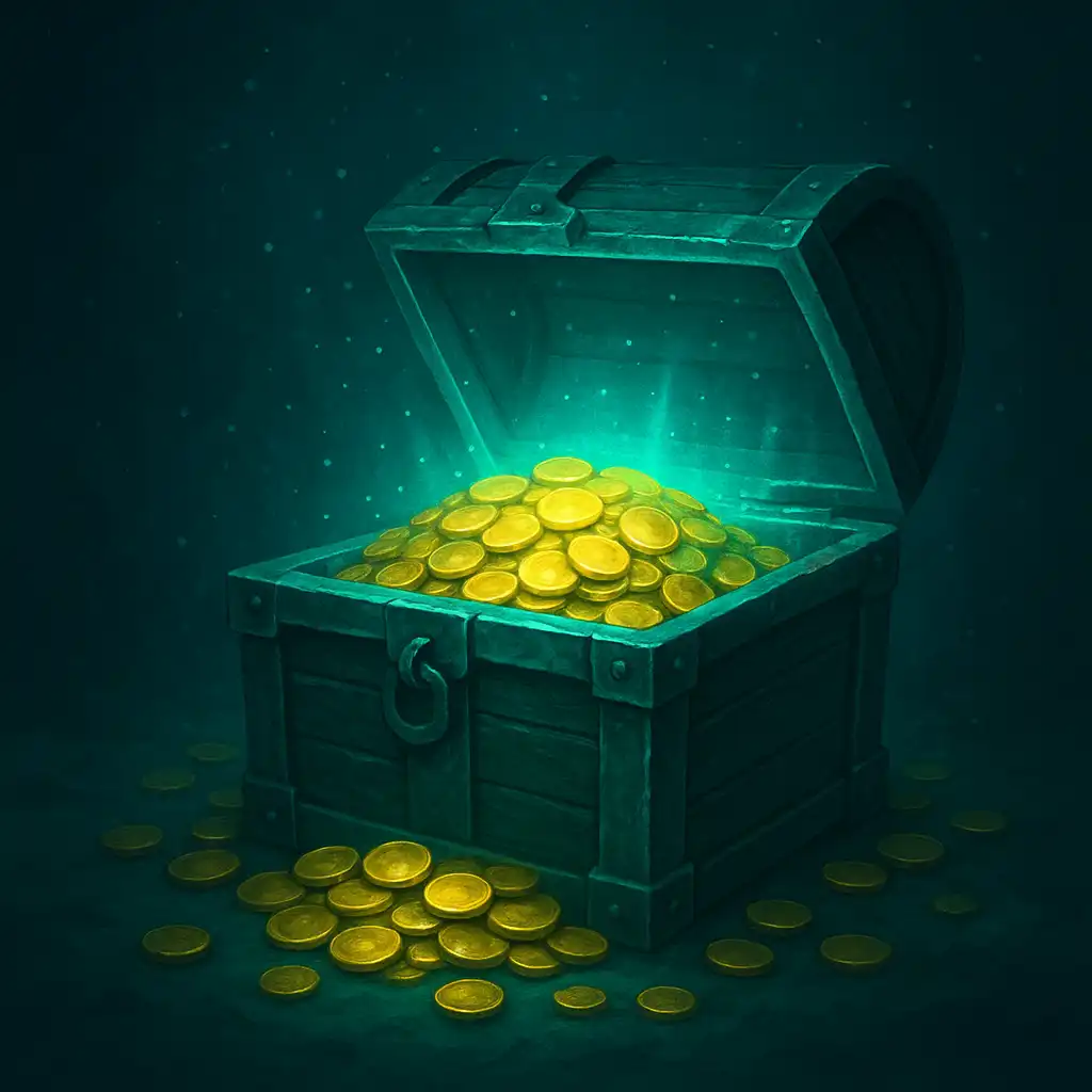 Step 3 illustration: Claim the Sunken Gold
